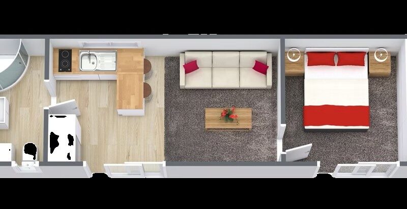 10 x 3 - One Bedroom