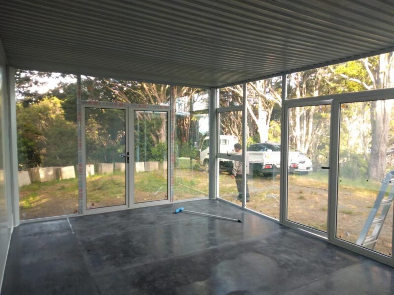 LARGE CABIN 6 x 4 m Glass Wall XIII