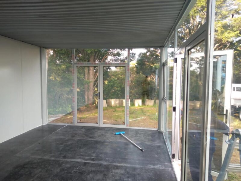 LARGE CABIN 6 x 4 m Glass Wall XIII