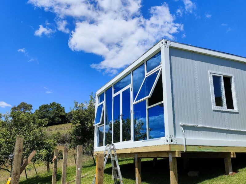 LARGE CABIN 6 x 4 m Glass Wall X