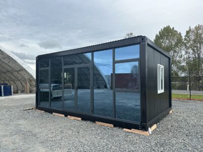 LARGE CABIN 6 x 4 m Glass Wall XII