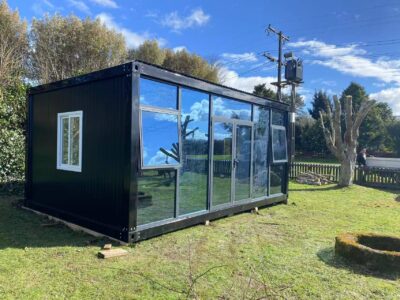 LARGE CABIN 6 x 4 m Glass Wall XI