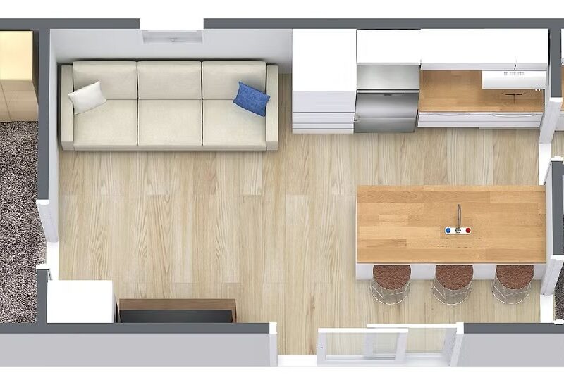 10.8 x 3 - Two Bedroom