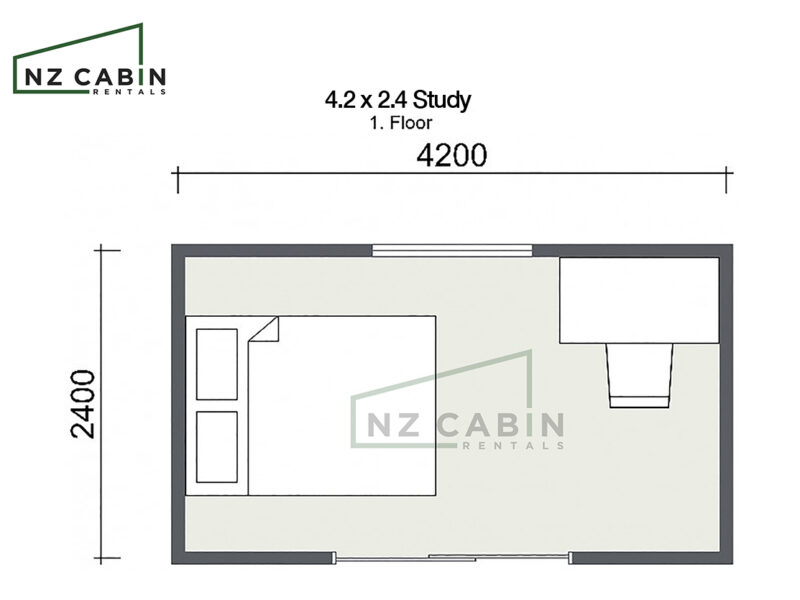 The Study – Open Plan / 4.2X2.4m