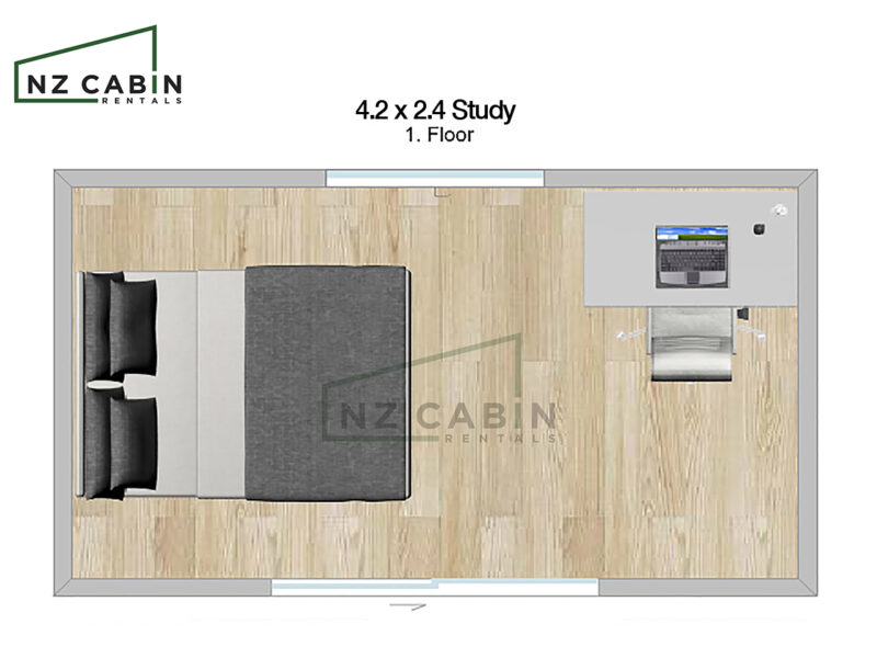The Study – Open Plan / 4.2X2.4m