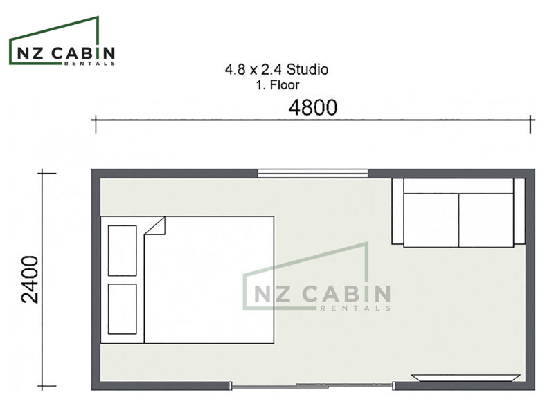 The Studio – Open Plan / 4.8X2.4m