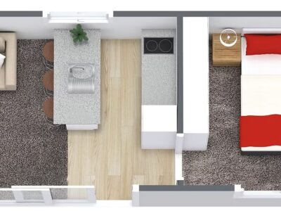 10.8 x 3 - One Bedroom