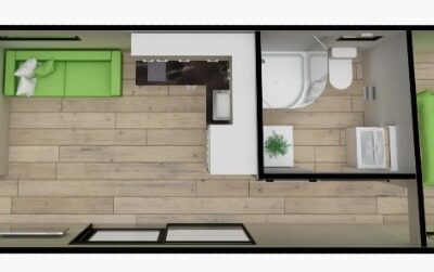 11m x 3.1m Two Bedroom Pod