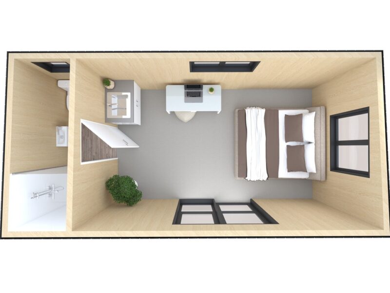 Kauri Cabin with Kitchenette & Self Contained Ensuite